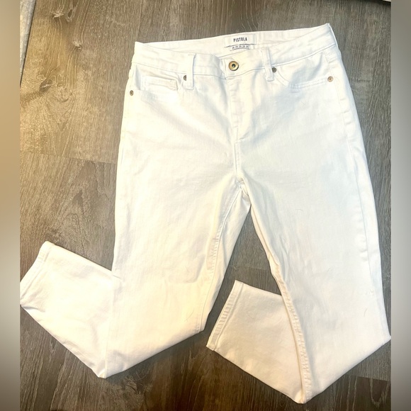 White Pistola Skinny Jeans Size 28 Like New - Picture 1 of 4